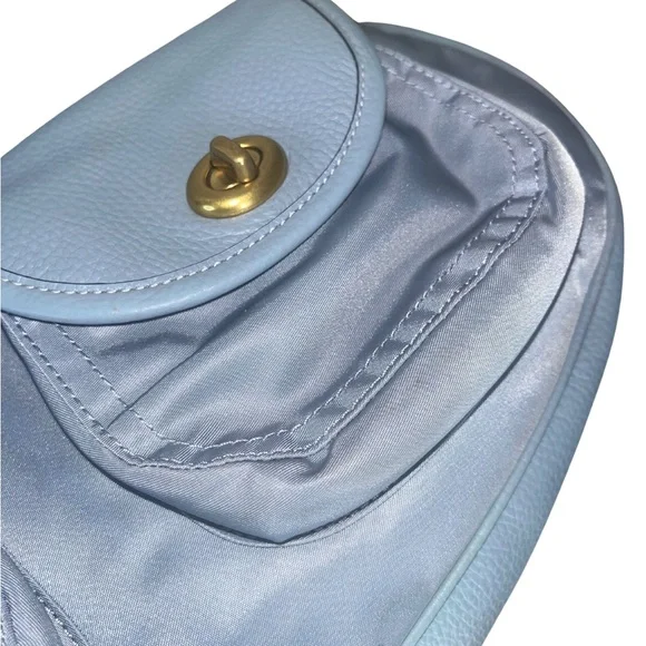 Coach EUC Bluebell Nylon & Leather Cargo Hobo Bag - Picture 10 of 13